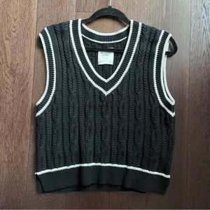 Abercrombie & fitch cropped sweater vest